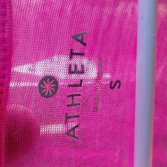 Athleta Pocket Front Burn Out Hot Pink Active Tank Top - Picture 9 of 15